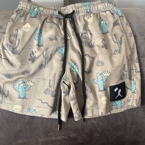 Baseballism spring training Cactus Print Shorts
